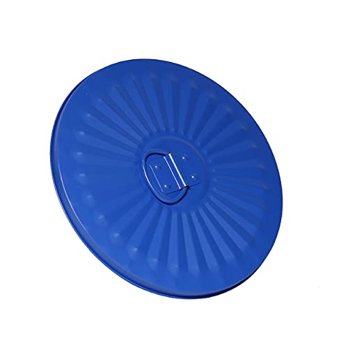 מכסה ג'ינפה רק לפח אשפה מתכת עם ידיות בגודל S | 1.85 גלון | Ø 8.3 | כחול
